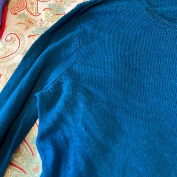 Dark teal long sleeve sweater/ womens small - Picture 5 of 6